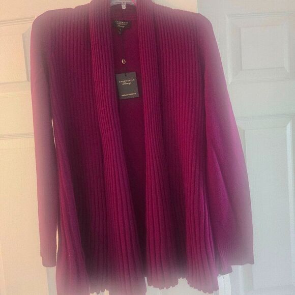NWT Charter Club cashmere cardigan - Picture 1 of 4